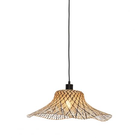 Pendule, Lustre suspendate - Lustra suspendata din bambus Ibiza S 50cm, natur/ negru