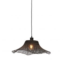 Pendule, Lustre suspendate - Lustra suspendata din bambus Ibiza S 50cm, negru