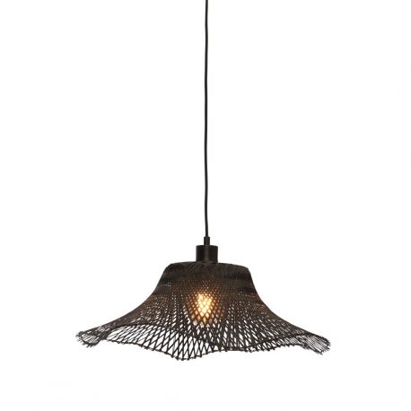 Pendule, Lustre suspendate - Lustra suspendata din bambus Ibiza S 50cm, negru