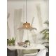 Pendule, Lustre suspendate - Lustra suspendata din bambus Ibiza L 65cm, natur/ negru