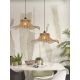 Pendule, Lustre suspendate - Lustra suspendata din bambus Ibiza L 65cm, natur/ negru