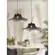 Pendule, Lustre suspendate - Lustra suspendata din bambus Ibiza L 65cm, negru