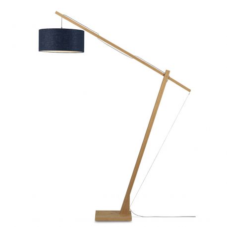 Lampadare - Lampadar eco din bambus Montblanc 4723 natur/ blue denim