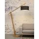 Lampadare - Lampadar eco din bambus Montblanc 4723 natur/ blue denim
