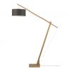 Lampadar eco din bambus Montblanc 4723 natur/ gri inchis