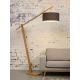 Lampadare - Lampadar eco din bambus Montblanc 4723 natur/ gri inchis
