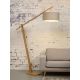 Lampadare - Lampadar eco din bambus Montblanc 4723 natur/ gri deschis