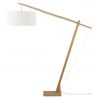 Lampadar eco din bambus Montblanc 6030 natur/ alb