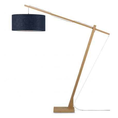 Lampadare - Lampadar eco din bambus Montblanc 6030 natur/ blue denim