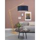 Lampadare - Lampadar eco din bambus Montblanc 6030 natur/ blue denim