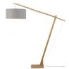 Lampadar eco din bambus Montblanc 6030 natur/ gri deschis