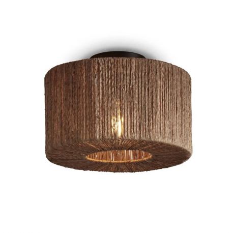 Plafoniere - Plafoniera eco din iuta Iguazu S straight 30cm, natur