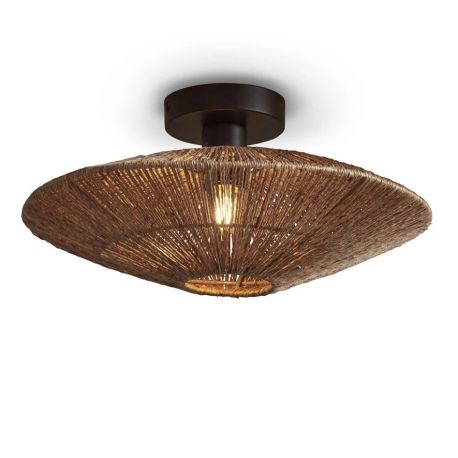 Plafoniere - Plafoniera eco din iuta Iguazu S disc 40cm, natur