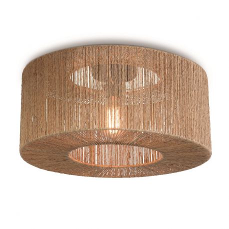 Plafoniere - Plafoniera eco din iuta Iguazu round 50cm, natur