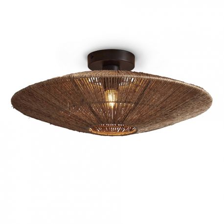 Plafoniere - Plafoniera eco din iuta Iguazu L disc 55cm, natur