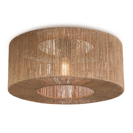 Plafoniere - Plafoniera eco din iuta Iguazu round 60cm, natur