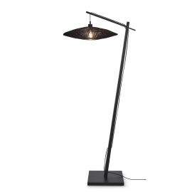 Lampadare - Lampa de podea eco din iuta Iguazu L 55cm negru
