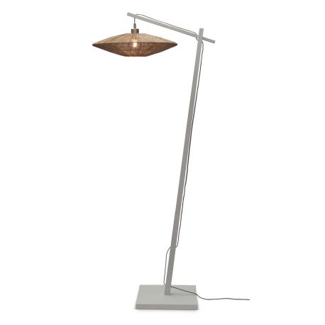 Lampadare - Lampa de podea eco din iuta Iguazu L 55cm, alb/ natur
