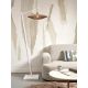 Lampadare - Lampa de podea eco din iuta Iguazu L 55cm, alb/ natur