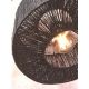 Lampadare - Lampa de podea eco din iuta Iguazu S 30cm, negru