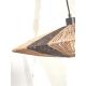 Lampadare - Lampa de podea eco din iuta Iguazu S 40cm, negru/ natur