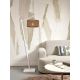 Lampadare - Lampa de podea eco din iuta Iguazu S 30cm, alb/ natur