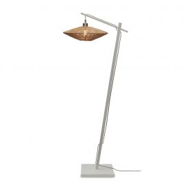 Lampadare - Lampa de podea eco din iuta Iguazu S 40cm, alb/ natur