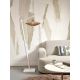 Lampadare - Lampa de podea eco din iuta Iguazu S 40cm, alb/ natur