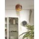 Plafoniere - Plafoniera eco din bambus Bhutan S round negru/ natur