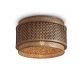 Plafoniere - Plafoniera eco din bambus Bhutan L round negru/ natur