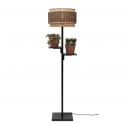 Lampa de podea eco din bambus cu 2 rafturi Bhutan 40x25 negru