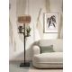 Lampadare - Lampa de podea eco din bambus cu 2 rafturi Bhutan 40x25 negru