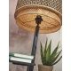 Lampadare - Lampa de podea eco din bambus cu 2 rafturi Bhutan 40x25 negru