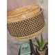 Lampadare - Lampa de podea eco din bambus cu 2 rafturi Bhutan 40x25 negru