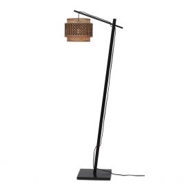 Lampadare - Lampa de podea eco din bambus Bhutan S 25x20, negru/ natur