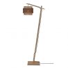 Lampa de podea eco din bambus Bhutan S 25x20, negru/ natur