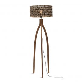 Lampadare - Lampadar eco din bambus Java 3-legs 50x22, natur/ negru