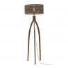 Lampadar eco din bambus Java 3-legs 50x22, natur/ negru