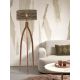 Lampadare - Lampadar eco din bambus Java 3-legs 50x22, natur/ negru