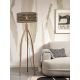 Lampadare - Lampadar eco din bambus Java 3-legs 50x22, natur/ negru