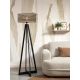 Lampadare - Lampadar eco din bambus Java 4-legs bl/50x22, negru/ natur