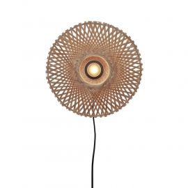 Aplice, corpuri de iluminat pentru pereti - Aplica de perete eco din bambus Kalimantan XS 30cm, natur