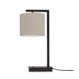 Veioze - Veioza, Lampa de masa moderna Boston negru/ in deschis