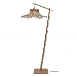 Lampadare - Lampa de podea din bambus Ibiza L 65cm, natur/ negru
