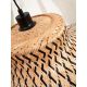 Lampadare - Lampa de podea din bambus Ibiza L 65cm, natur/ negru