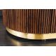 Comode - Comoda TV design retro Gatsby 180cm mango/ marmura alba