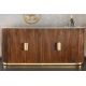 Comode - Comoda TV design retro Gatsby 180cm mango/ marmura alba