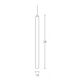 Pendule, Lustre suspendate - Pendul LED tubular design modern minimalist PENDANT alb