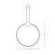 Pendule, Lustre suspendate - Lustra suspendata LED design inelar Ring negru