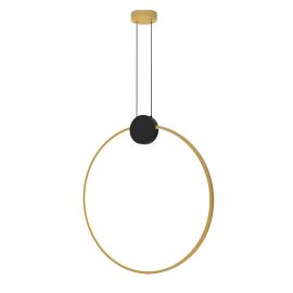 Pendule, Lustre suspendate - Lustra suspendata LED design inelar Ring auriu